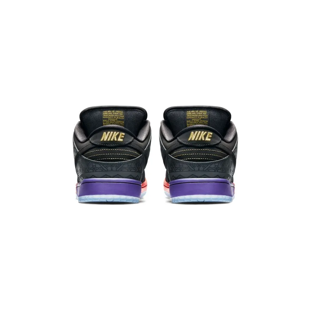 Nike Dunk SB Low BHM (2014) Black/Black-Purple Venom (504750-001)