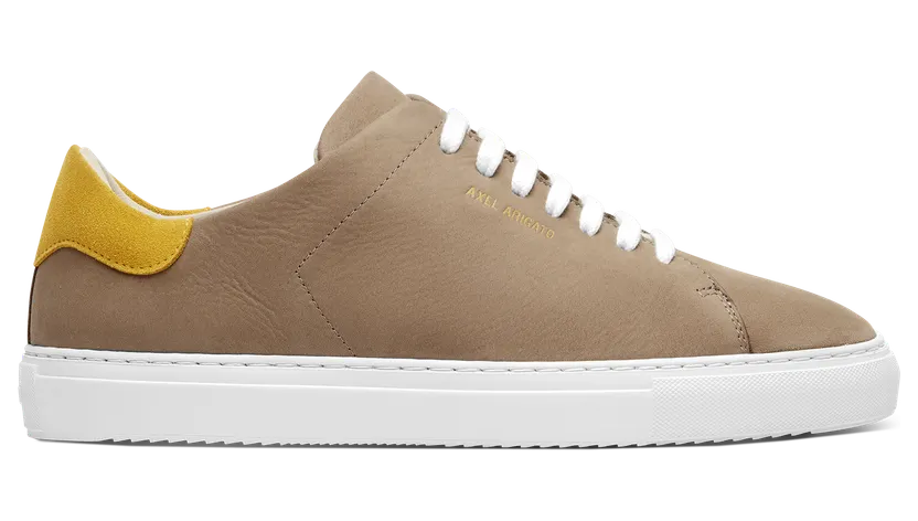 Axel Arigato Clean 90 “Taupe,Yellow” (F4625004)