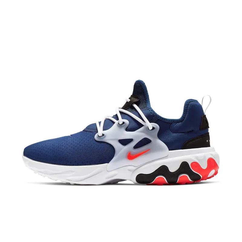 Nike React Presto Rabid Panda Blue Void/Habanero Red-Team Red-Black-White (AV2605-400)