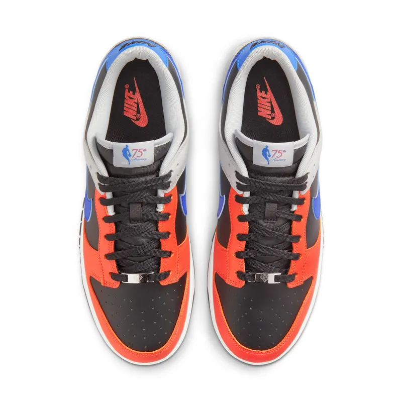 Nike x NBA Dunk Low EMB Knicks – “Black / Racer Blue / Grey Fog / Orange” (DD3363-002)