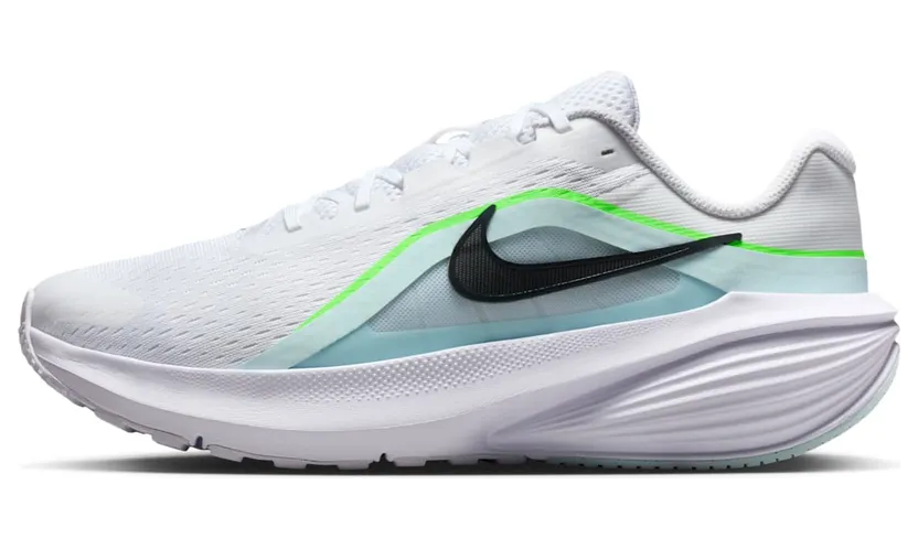 Nike Downshifter 14 White Glacier Blue Green Strike (IB1895-100)