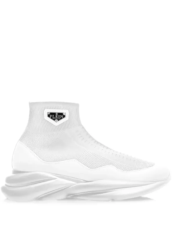 Philipp Plein Skywalker Sneakers mit Logo-Applikation – Weiß (UABSUSC0643PTE120N)