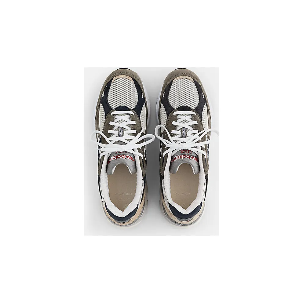 New Balance 990v3 MiUSA Grey Blue Olive (M990TO3)