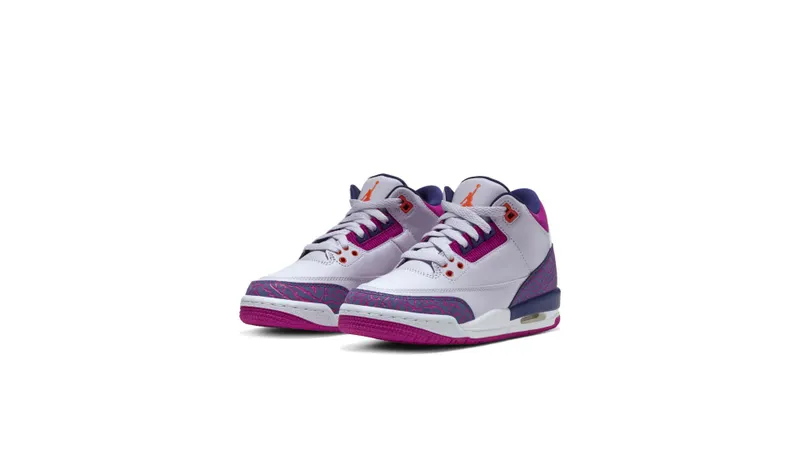 Jordan 3 Retro Barely Grape (GS) Barely Grape/Hyper Crimson-Fire Pink (441140-500)