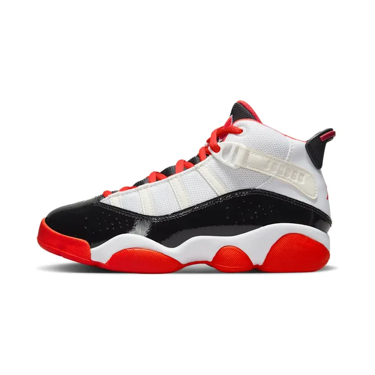 Jordan 6 Rings “White / Black / Sail / Team Orange” (DV1343-108)