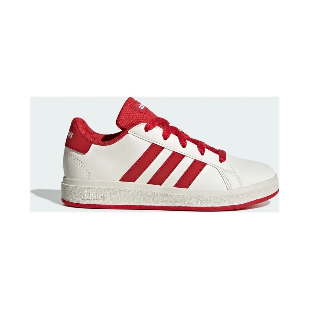 Adidas Grand Court Lifestyle Tennis Lace-Up Off White / Collegiate Red / Core Black (JQ0703)