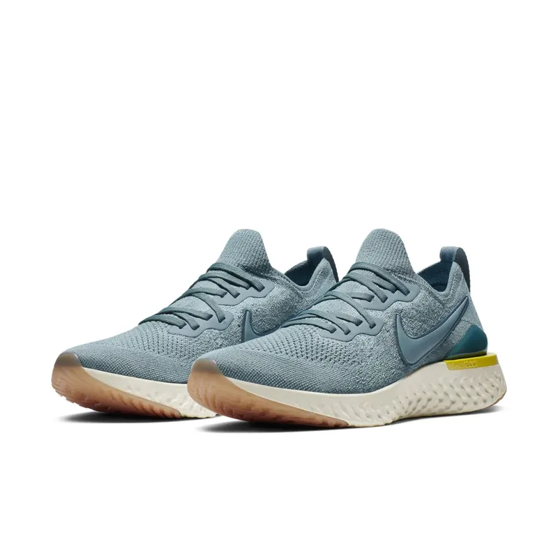 Nike Epic React Flyknit 2 Aviator Grey Aviator Grey Black Blue Fury Aviator Grey (BQ8928-005)