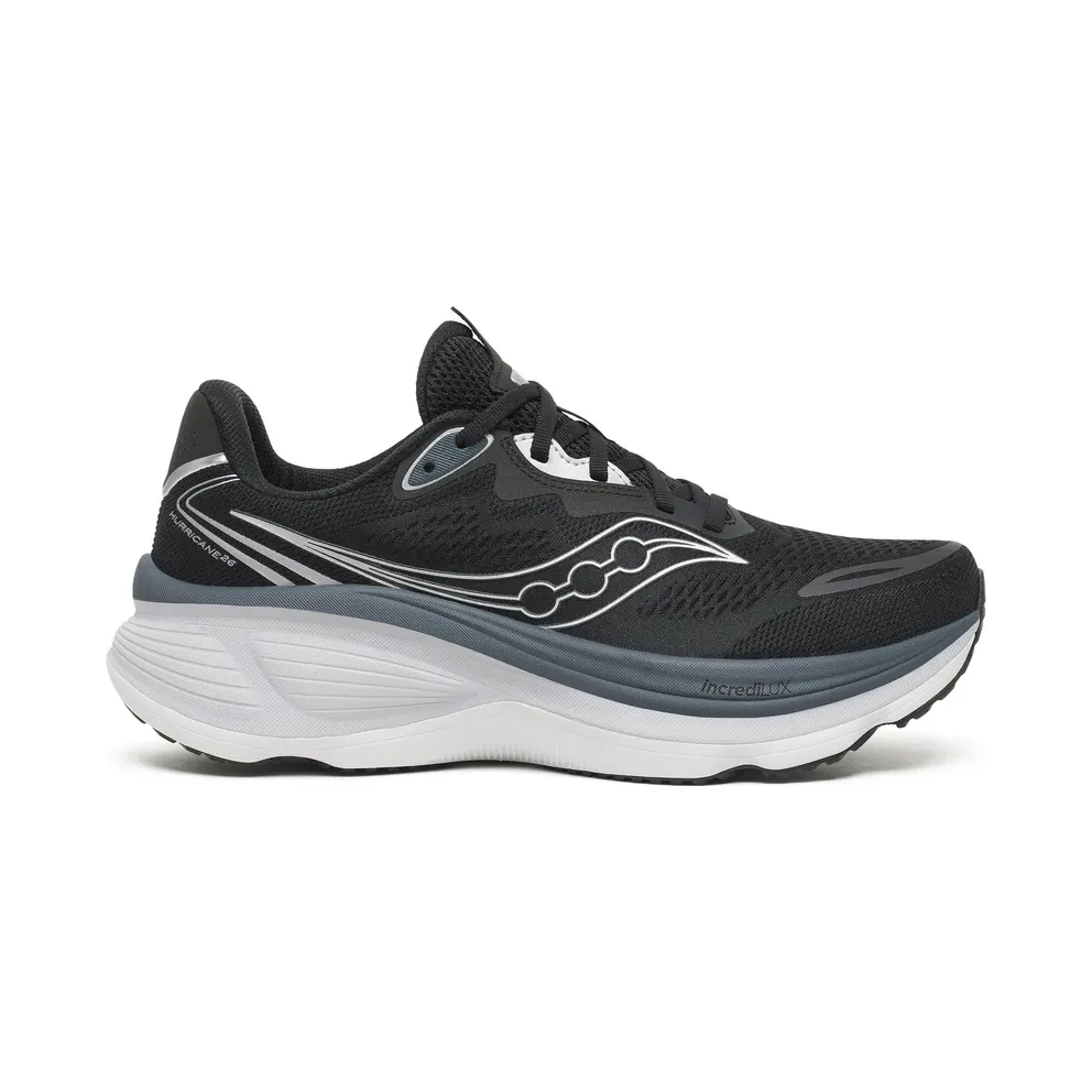 SAUCONY Hurricane 26 Wide “Black / Silver” (S101102-1002)