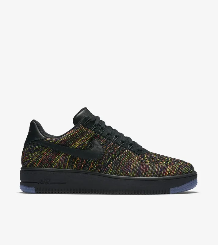 Nike Air Force 1 Low Flyknit Black Multi-Color Black/Multi-Color (817419-001)