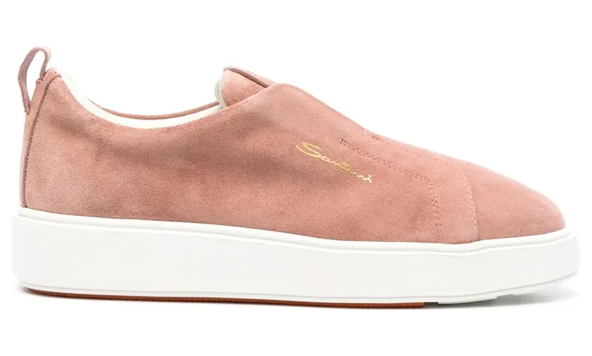 Santoni Sneakers aus Wildleder – Rosa (WBCD61199BARGCRJ)