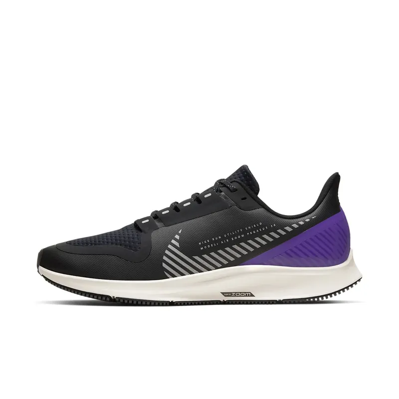 Nike Air Zoom Pegasus 36 Shield Black Voltage Purple (AQ8005-002)