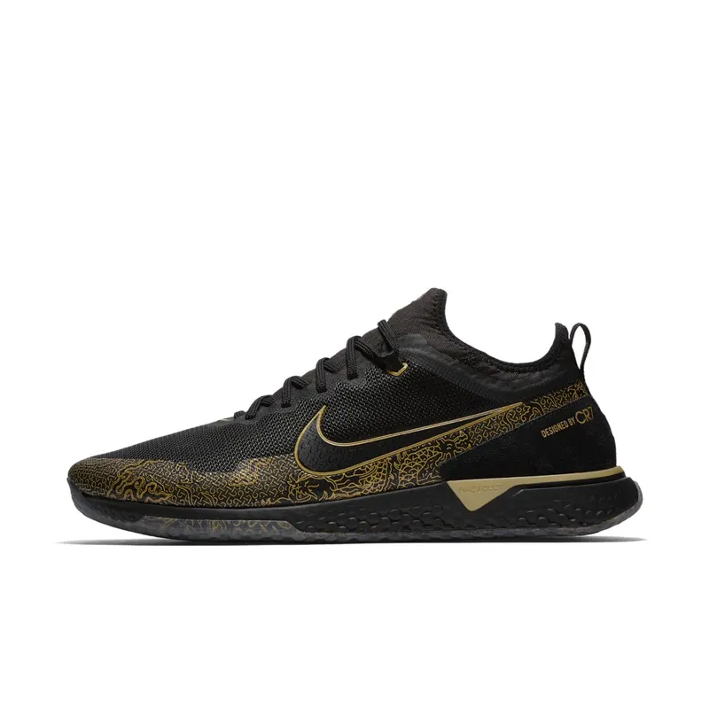 Nike React FC CR7 Cristiano Ronaldo Black/Metallic Gold-Black (BV9985-007)
