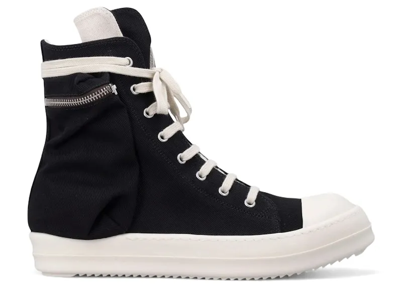 Rick Owens DRKSHDW Temple Cargo Sneaks Black Milk (DU01F4801-DO-911)