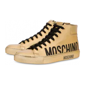 Moschino Hohe Sneakers Aus Öko-laminiertem Leder (POLMA15232G1AME0901)