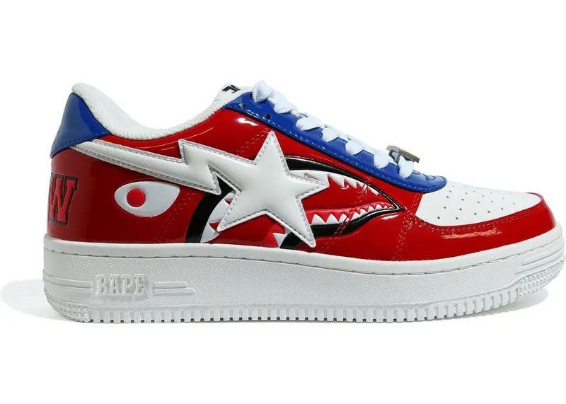 A Bathing Ape Bapesta M2 20th Anniversary Patent Red (1G30 191 002 RED)