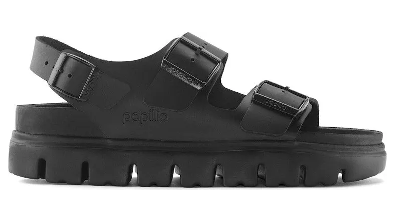 Birkenstock Milano Chunky Leather Black (Narrow Fit) (1024608)