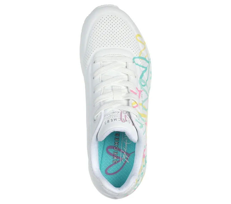 Skechers JGoldcrown: Uno – Changed Love – White / Multi (177982 WMLT)