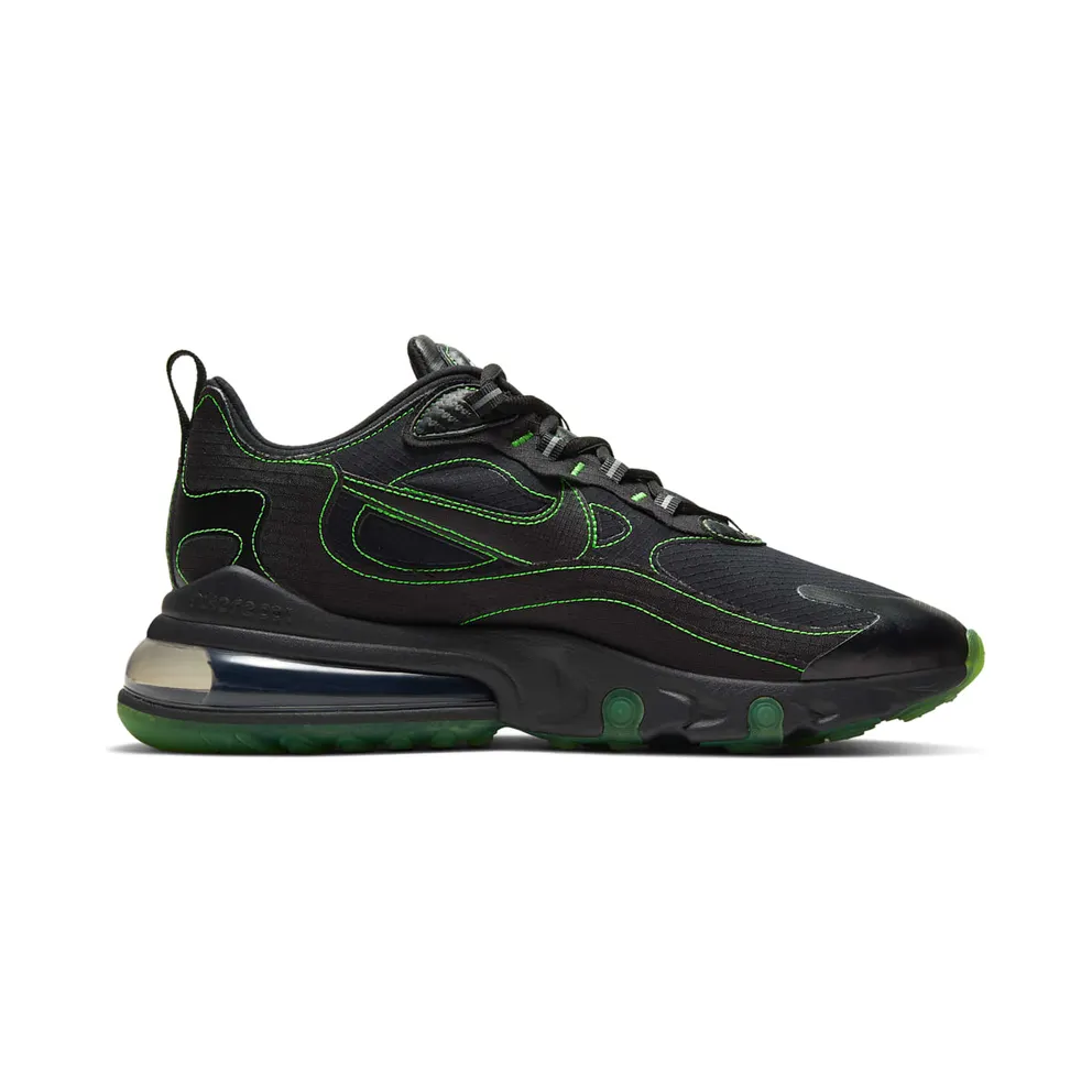 Nike Air Max 270 React Black Electric Green Black/Black-Electric Green (CQ6549-001)
