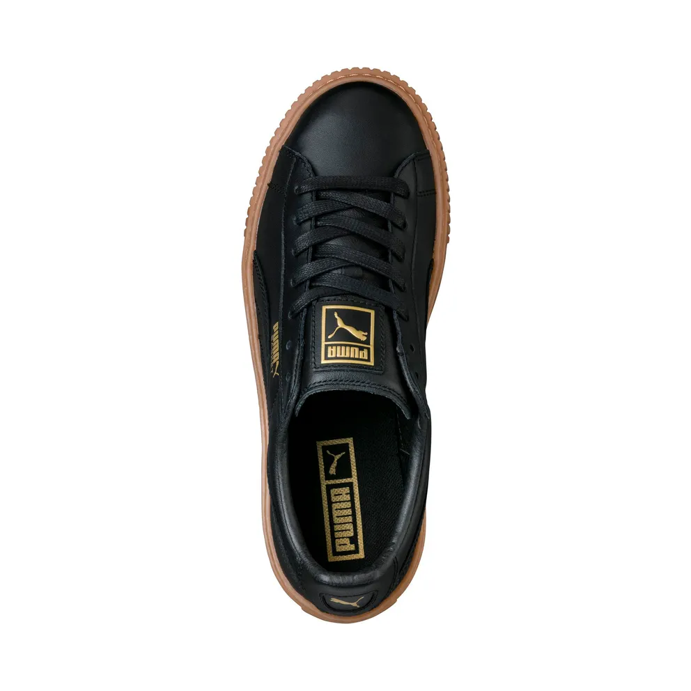 Puma Basket Platform Core Black (W) Puma Black (364040-02)