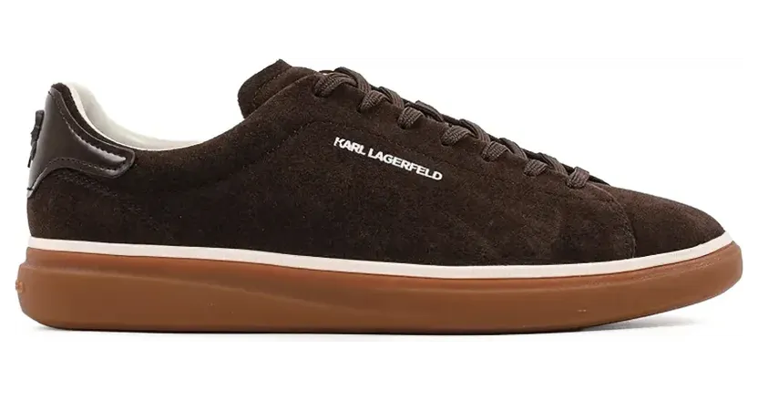 Karl Lagerfeld Ikon NFT Kane suède sneakers – Bruin (KL53527)