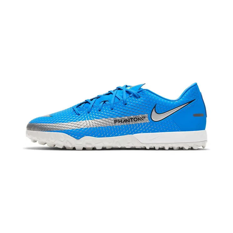 Nike Phantom GT Academy TF “Photo Blue / Rage Green / Metallic Silver” (CK8470-400)