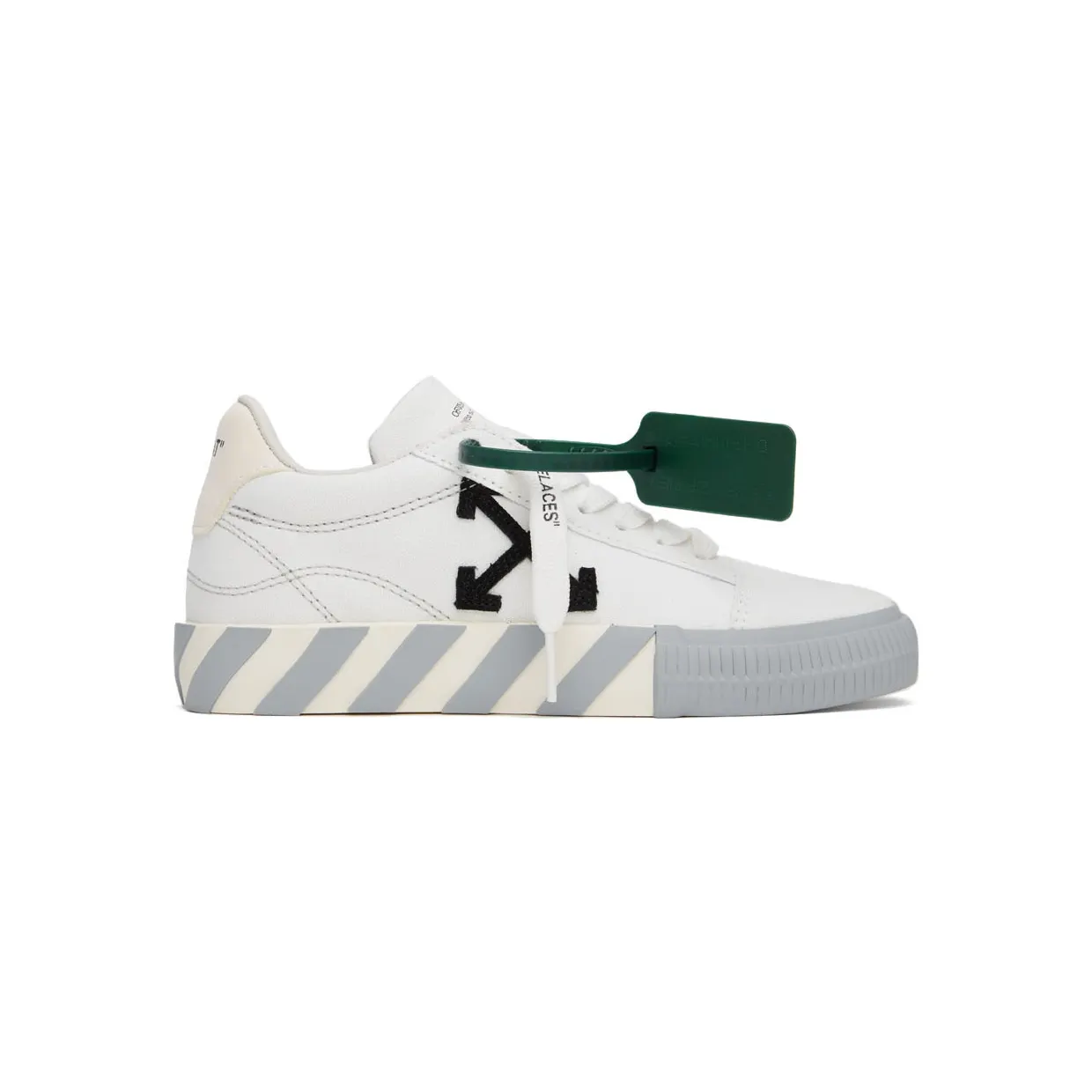 Off-White Black & White Vulcanized Sneakers (OWIA178C99FAB0020110)