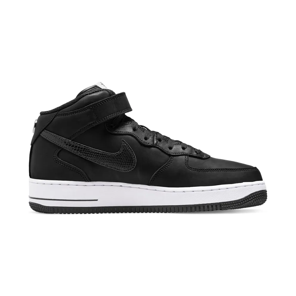 Nike Air Force 1 x Stussy Mid Black – “Grey / Black” (DJ7840-001)
