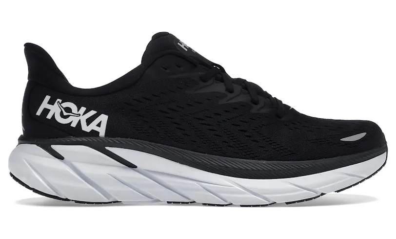 Hoka One One Clifton 8 Black White (1119393-BWHT)