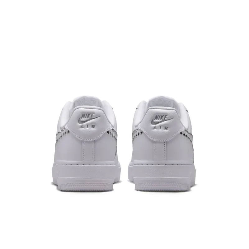 Nike Air Force 1 Low ’07 LV8 Triple White Metallic Silver (IW1234-100)