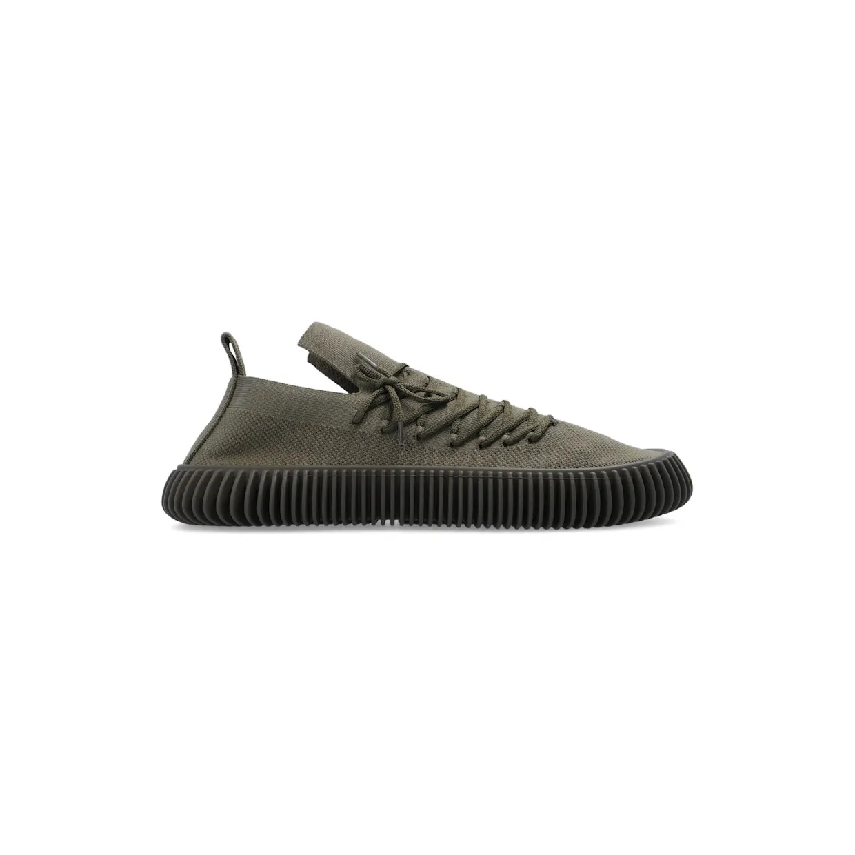Bottega Veneta Ripple Fabric Trainer Khaki Green (690112V1T103398)