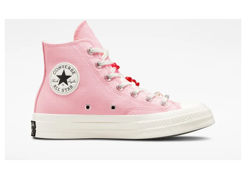 Converse Chuck 70 DIY Beads Sunrise Pink/egret/black