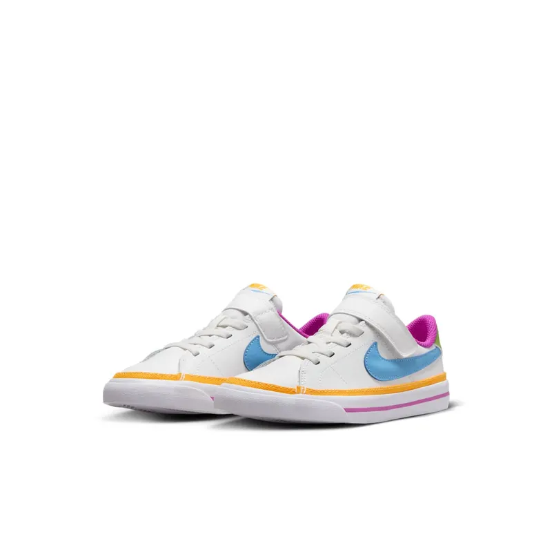 Nike Court Legacy Lift PS “White Multi-Color” (DA5381-123)