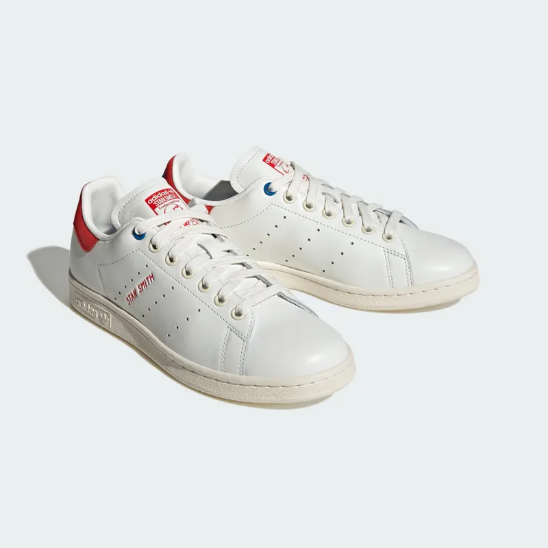 Adidas Stan Smith Core White / Red / Bright Blue (ID4542)