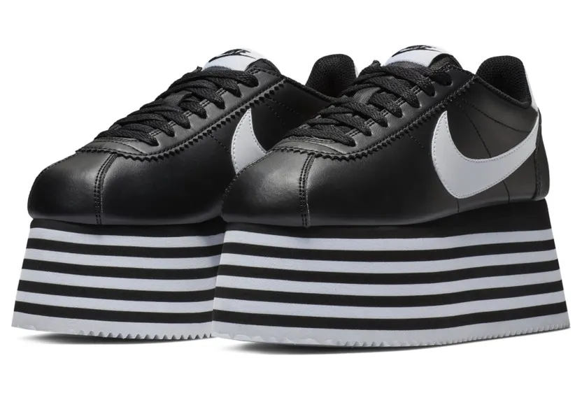 Nike Cortez Platform Comme des Garcons Black White (W)