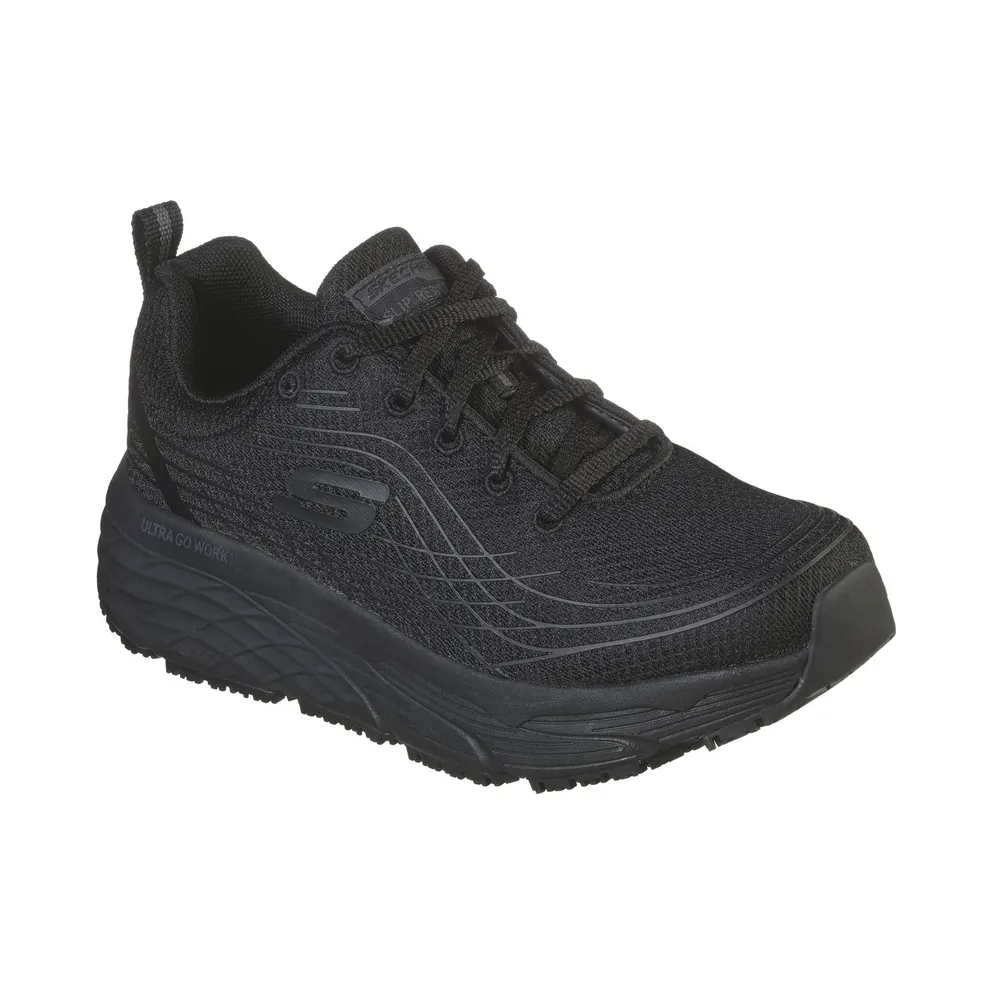 Skechers Work Slip-Resistant Relaxed Fit Max Cushioning Elite “Black” (108016ECBLK)