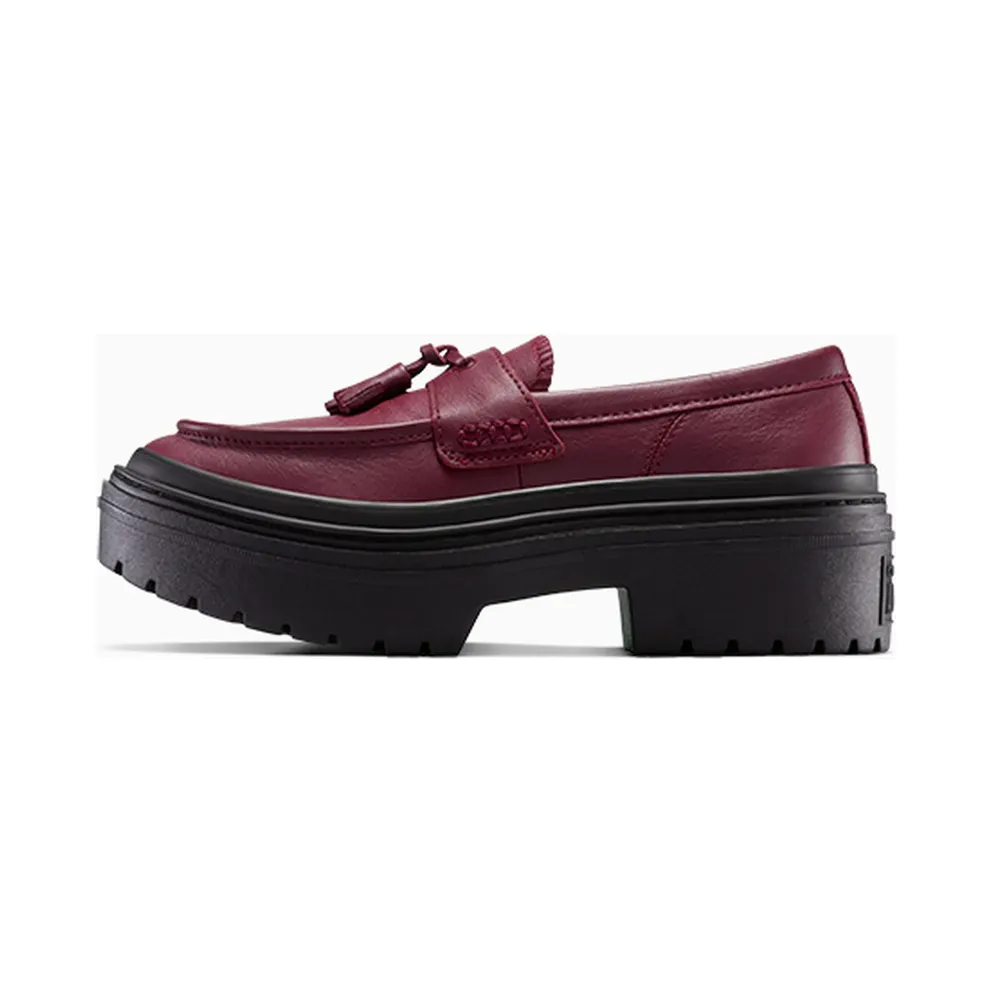 Converse Chuck Taylor All Star Lugged Heel Loafer Platform Leather Deep Bordeaux/Deep Bordeaux (A14708C)
