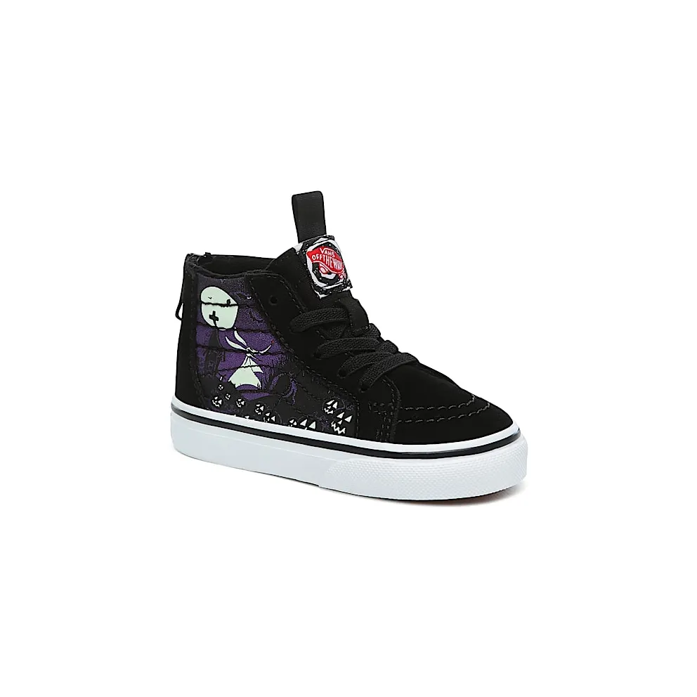 VANS Disney X Vans Sk8-hi Zip Shoes for Toddlers (Black)