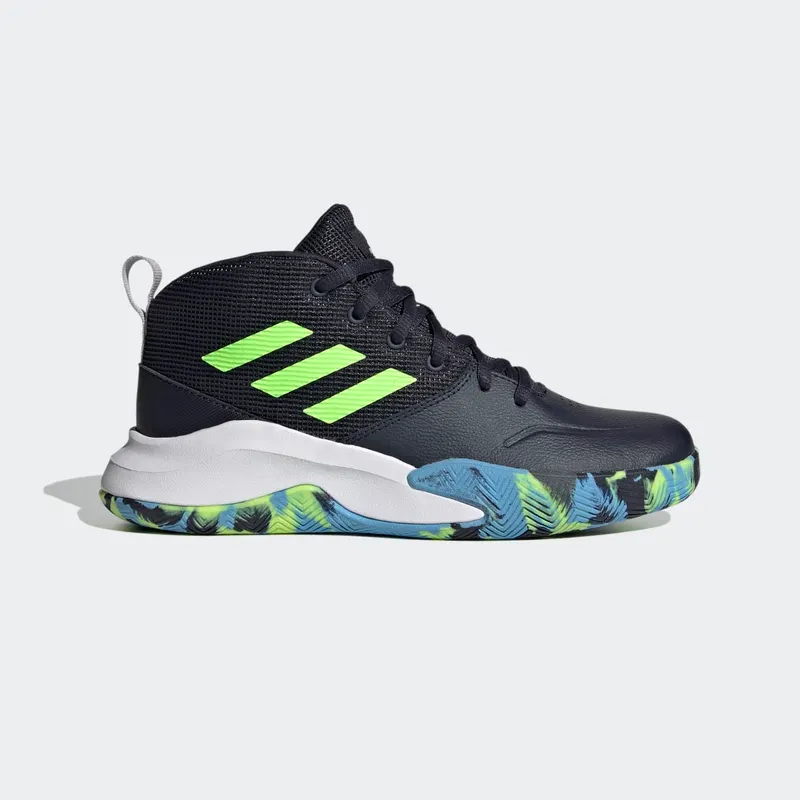 adidas Own the Game Wide Legend Ink / Signal Green / Signal Cyan (FW4566)