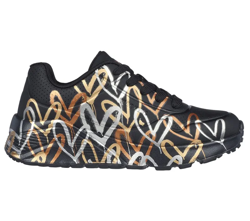 Skechers x JGoldcrown UNO Lite “Metallic Love” (314067LBKGD)