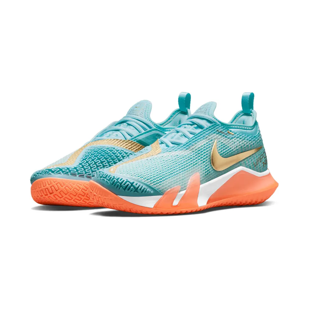 NikeCourt React Vapor Nxt Hardcourt Blue “Copa / Bright Mango / White / Metallic Gold” (CV0742-400)