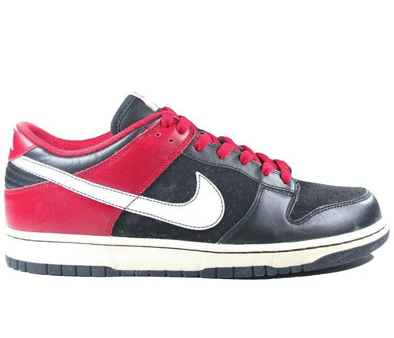 Nike Dunk Low CL Black White Varsity Red (304714-016)