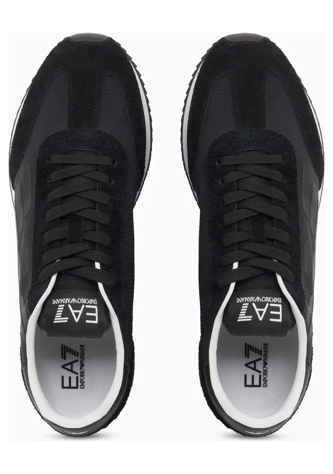 Armani Black And White In Nylon And Suede With Rubber Sole (7X000870-AF28085-MC666) (3)