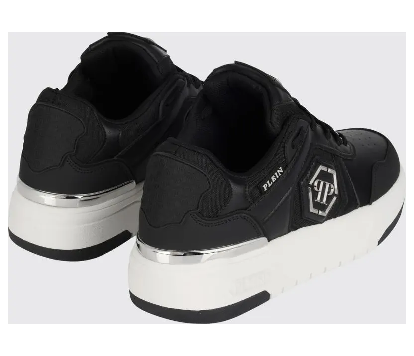 Philipp plein Runner Hexagon Predator Lace-up Sneakers Black (SAFSUSC0925PTE003N02) (2)
