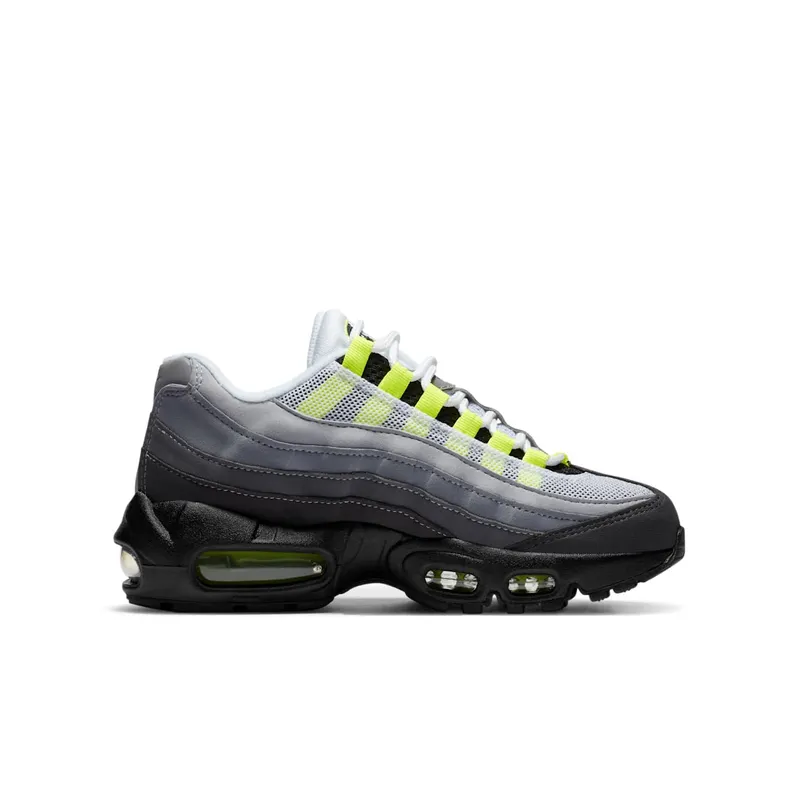 Nike Air Max 95 OG Neon 2020 (GS) Black/Neon Yellow-Light Graphite (CZ0910-001)