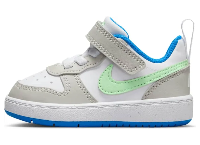 Nike Court Borough Low Recraft Light Iron Ore White Photo Blue Vapor Green (DV5458-005)