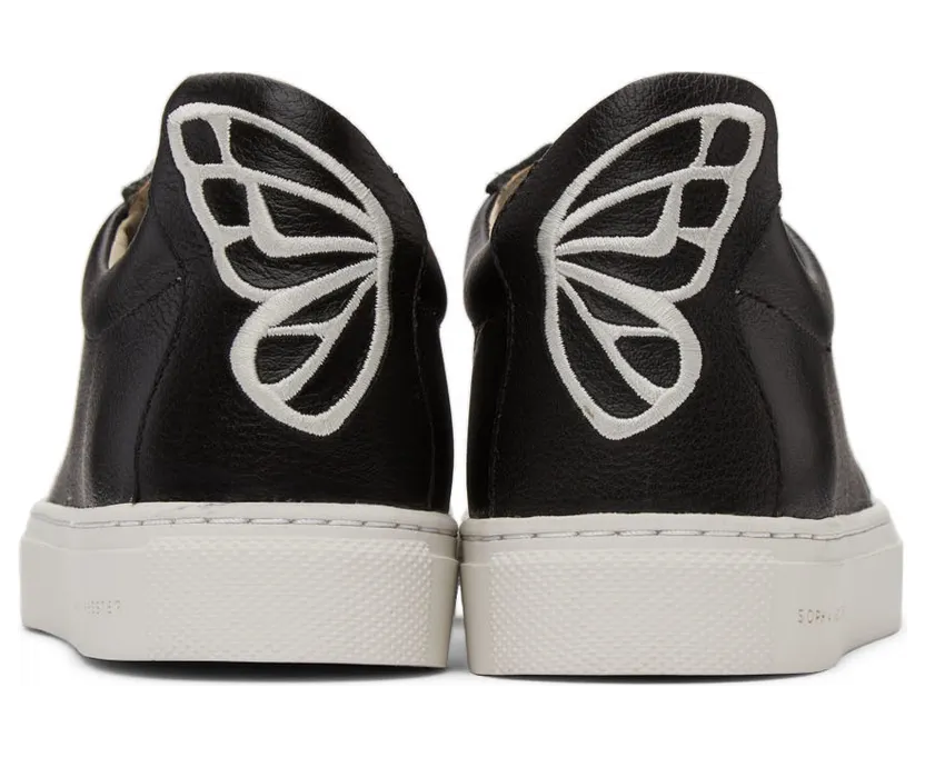 Sophia Webster Black & White Butterfly Low Sneakers (SSS22138) (4)