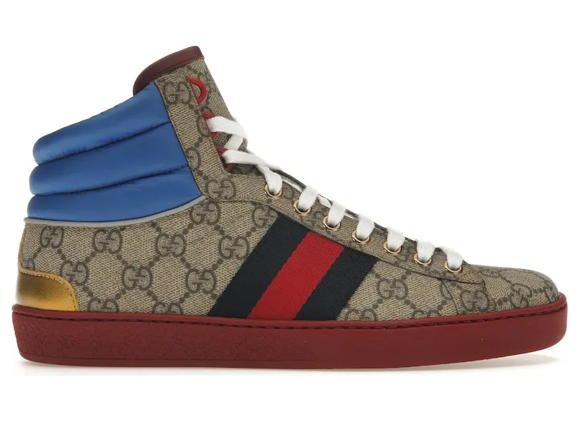 Gucci Ace GG High Top Beige Ebony