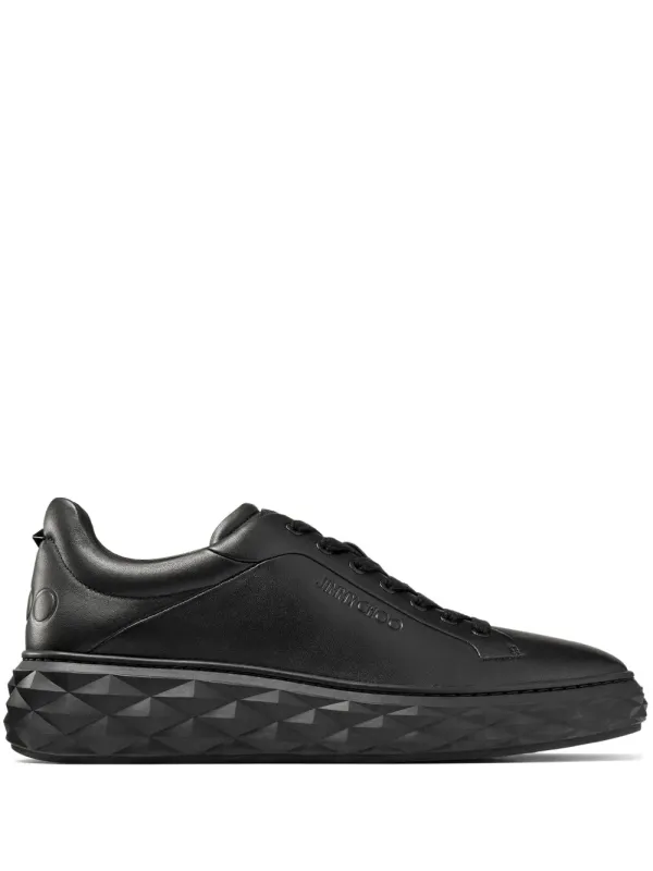 Jimmy Choo Diamond Maxi M II leren sneakers – Black (DIAMONDMAXIMIIRXN)
