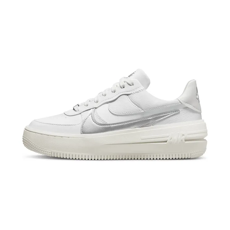 Nike Air Force 1 PLT.AF.ORM “Summit White / Sail / Wolf Grey / Metallic Silver” (DJ9946-101)