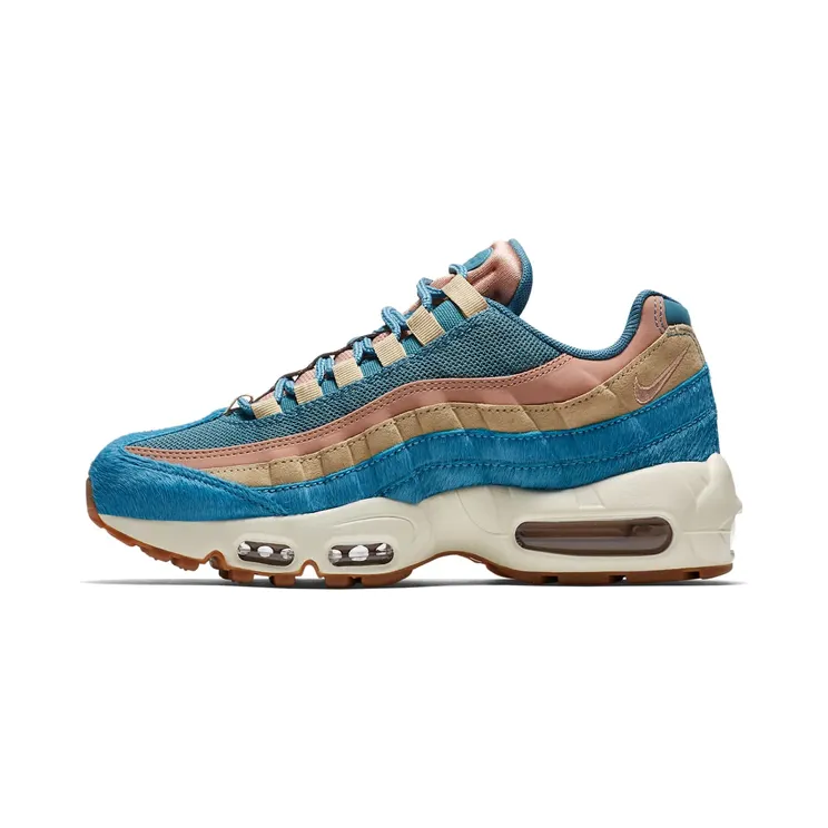 Nike Air Max 95 Embossed Fur Pony (W) “Smoky Blue / Mushroom / Particle Pink” (AA1103-002)